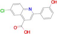 6-chloro-2-(3-hydroxyphenyl)quinoline-4-carboxylic acid