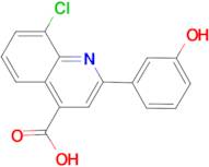 8-chloro-2-(3-hydroxyphenyl)quinoline-4-carboxylic acid