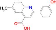 2-(3-hydroxyphenyl)-6-methylquinoline-4-carboxylic acid