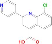 8-chloro-2-pyridin-4-ylquinoline-4-carboxylic acid