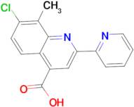 7-chloro-8-methyl-2-pyridin-2-ylquinoline-4-carboxylic acid