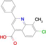 7-chloro-8-methyl-2-phenylquinoline-4-carboxylic acid