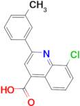 8-chloro-2-(3-methylphenyl)quinoline-4-carboxylic acid