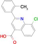 8-chloro-2-(2-methylphenyl)quinoline-4-carboxylic acid