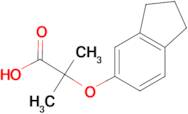 2-(2,3-dihydro-1H-inden-5-yloxy)-2-methylpropanoic acid