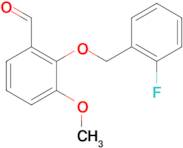 2-[(2-fluorobenzyl)oxy]-3-methoxybenzaldehyde