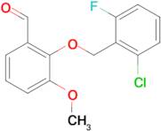 2-[(2-chloro-6-fluorobenzyl)oxy]-3-methoxybenzaldehyde