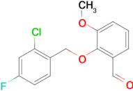 2-[(2-chloro-4-fluorobenzyl)oxy]-3-methoxybenzaldehyde