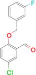 3-Chloro-6-(3'-fluorobenzyloxy)benzaldehyde