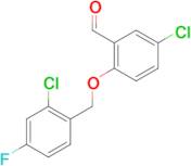 5-chloro-2-[(2-chloro-4-fluorobenzyl)oxy]benzaldehyde