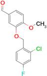 3-[(2-chloro-4-fluorobenzyl)oxy]-4-methoxybenzaldehyde