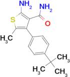 2-amino-4-(4-tert-butylphenyl)-5-methylthiophene-3-carboxamide