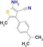 2-amino-4-(4-isopropylphenyl)-5-methylthiophene-3-carbonitrile