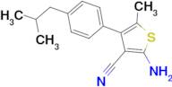 2-amino-4-(4-isobutylphenyl)-5-methylthiophene-3-carbonitrile