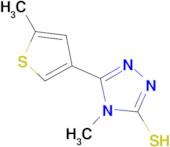 4-methyl-5-(5-methyl-3-thienyl)-4H-1,2,4-triazole-3-thiol