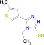 4-ethyl-5-(5-methyl-3-thienyl)-4H-1,2,4-triazole-3-thiol