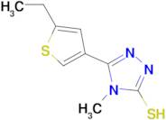 5-(5-ethyl-3-thienyl)-4-methyl-4H-1,2,4-triazole-3-thiol