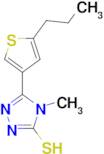 4-methyl-5-(5-propyl-3-thienyl)-4H-1,2,4-triazole-3-thiol