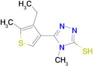 5-(4-ethyl-5-methyl-3-thienyl)-4-methyl-4H-1,2,4-triazole-3-thiol