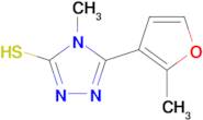 4-methyl-5-(2-methyl-3-furyl)-4H-1,2,4-triazole-3-thiol