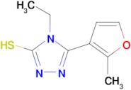 4-ethyl-5-(2-methyl-3-furyl)-4H-1,2,4-triazole-3-thiol