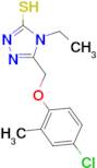 5-[(4-chloro-2-methylphenoxy)methyl]-4-ethyl-4H-1,2,4-triazole-3-thiol