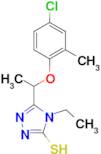 5-[1-(4-chloro-2-methylphenoxy)ethyl]-4-ethyl-4H-1,2,4-triazole-3-thiol