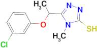 5-[1-(3-chlorophenoxy)ethyl]-4-methyl-4H-1,2,4-triazole-3-thiol