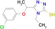 5-[1-(3-chlorophenoxy)ethyl]-4-ethyl-4H-1,2,4-triazole-3-thiol