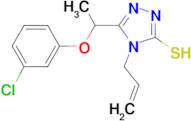 4-allyl-5-[1-(3-chlorophenoxy)ethyl]-4H-1,2,4-triazole-3-thiol