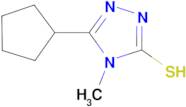 5-cyclopentyl-4-methyl-4H-1,2,4-triazole-3-thiol