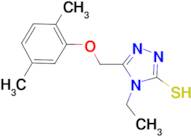 5-[(2,5-dimethylphenoxy)methyl]-4-ethyl-4H-1,2,4-triazole-3-thiol