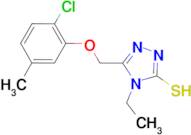 5-[(2-chloro-5-methylphenoxy)methyl]-4-ethyl-4H-1,2,4-triazole-3-thiol