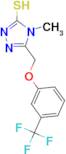 4-methyl-5-{[3-(trifluoromethyl)phenoxy]methyl}-4H-1,2,4-triazole-3-thiol