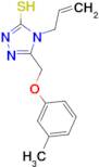 4-allyl-5-[(3-methylphenoxy)methyl]-4H-1,2,4-triazole-3-thiol