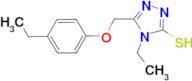 4-ethyl-5-[(4-ethylphenoxy)methyl]-4H-1,2,4-triazole-3-thiol