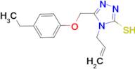 4-allyl-5-[(4-ethylphenoxy)methyl]-4H-1,2,4-triazole-3-thiol