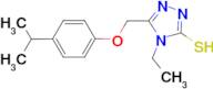 4-ethyl-5-[(4-isopropylphenoxy)methyl]-4H-1,2,4-triazole-3-thiol