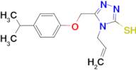 4-allyl-5-[(4-isopropylphenoxy)methyl]-4H-1,2,4-triazole-3-thiol