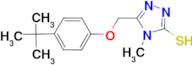 5-[(4-tert-butylphenoxy)methyl]-4-methyl-4H-1,2,4-triazole-3-thiol