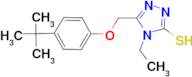 5-[(4-tert-butylphenoxy)methyl]-4-ethyl-4H-1,2,4-triazole-3-thiol