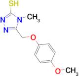 5-[(4-methoxyphenoxy)methyl]-4-methyl-4H-1,2,4-triazole-3-thiol