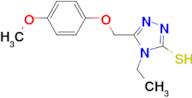 4-ethyl-5-[(4-methoxyphenoxy)methyl]-4H-1,2,4-triazole-3-thiol