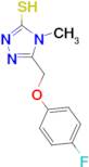 5-[(4-fluorophenoxy)methyl]-4-methyl-4H-1,2,4-triazole-3-thiol