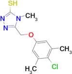 5-[(4-chloro-3,5-dimethylphenoxy)methyl]-4-methyl-4H-1,2,4-triazole-3-thiol