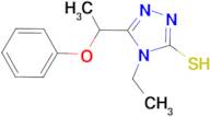 4-ethyl-5-(1-phenoxyethyl)-4H-1,2,4-triazole-3-thiol