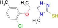 5-[1-(2-chloro-5-methylphenoxy)ethyl]-4-methyl-4H-1,2,4-triazole-3-thiol