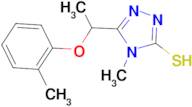 4-methyl-5-[1-(2-methylphenoxy)ethyl]-4H-1,2,4-triazole-3-thiol