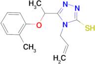 4-allyl-5-[1-(2-methylphenoxy)ethyl]-4H-1,2,4-triazole-3-thiol