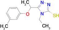 4-ethyl-5-[1-(3-methylphenoxy)ethyl]-4H-1,2,4-triazole-3-thiol